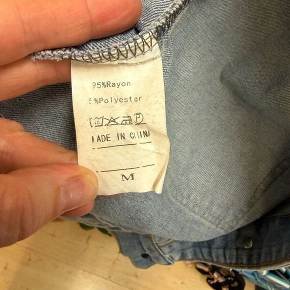 Denim Hooded Vest - Picture 3 of 5